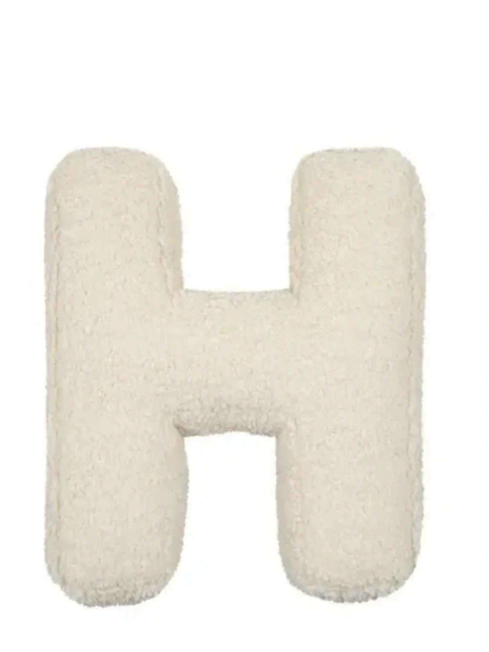 Dormify ‘ALPHIE’ Sherpa Letter ‘H’ Throw Pillow